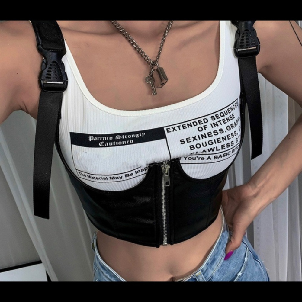 Dolls Kill Leather corset